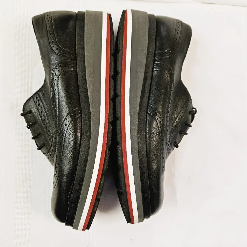 Madden Girl by Steve Madden Black Platform Wingtip Oxfords Academia Size 9/40